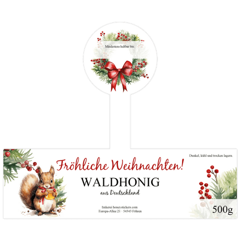 Fröhlicher Fridolin - Etikett mit Gewährverschluss 500g (Twist-Off)