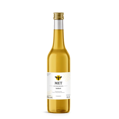 Charmanter Charly – Quadratisches Flaschenetikett 80x80mm für 500ml Met