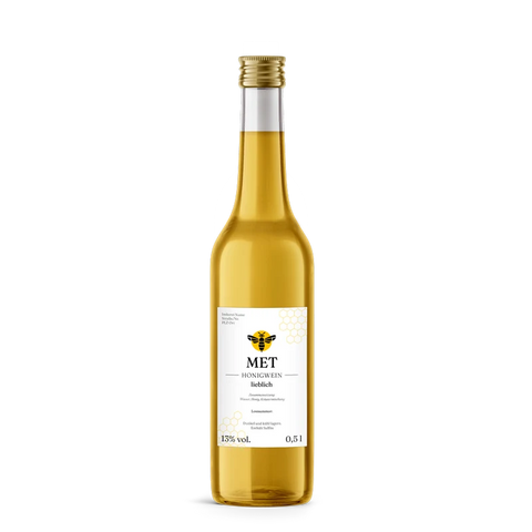 Charmanter Charly – Rechteckiges Flaschenetikett 65x100mm für 500ml Met