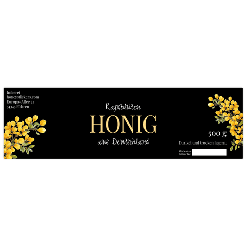 Elegante Elena – Rechteckiges Etikett 500g (Twist-Off)