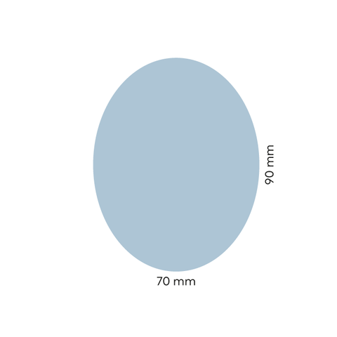 Leere Lola – Ovales Flaschenetikett 70x90mm für 500ml Met