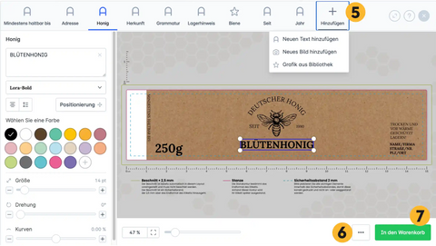 honeystickers_Bestellprozess_Designer