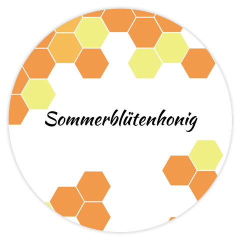 Sommerliche Sonja – Deckeletikett 500g (Kunststoffdeckel)