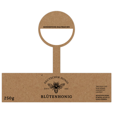 Natürliche Nadja – Etikett mit Gewährverschluss 250g (Kunststoffdeckel)