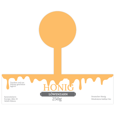 Klebriger Klaus – Etikett mit Gewährverschluss 250g (Kunststoffdeckel)