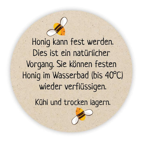 Honigetiketten | Zusatzetiketten Danke für deine Bestellung