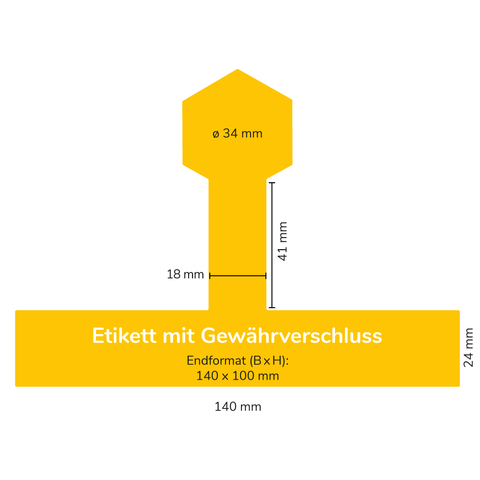 Leere Lola – Etikett mit Gewährverschluss 160g (Deep-Twist-Off)