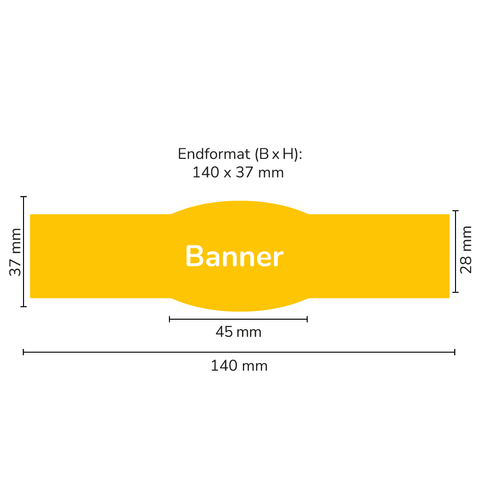 Leere Lola - Banner Sonderform Rund 250g (Twist-Off)