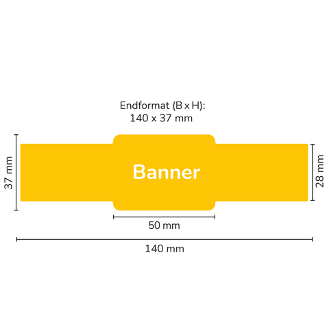 Leere Lola - Banner Sonderform Rechteck 250g (Twist-Off)