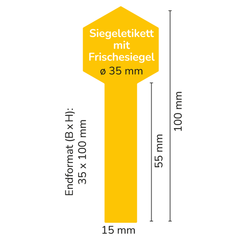 Leere Lola - Siegeletikett Hexagon 250g (Twist-Off)