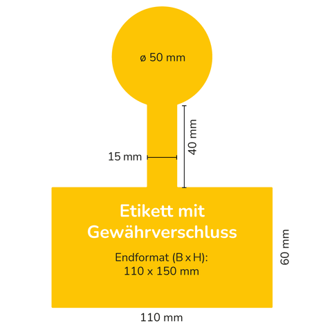Leere Lola – Etikett mit Gewährverschluss 375g (Deep-Twist-Off)