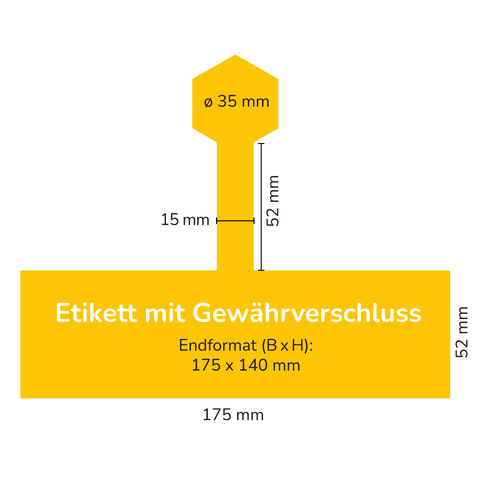 Leere Lola – Etikett mit Hexagon Gewährverschluss 500g (Deep-Twist-Off)