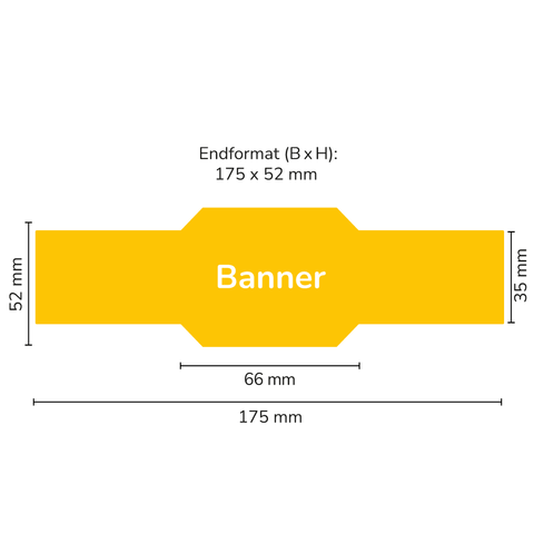 Leere Lola - Banner Sonderform Hexagon 500g (Twist-Off)
