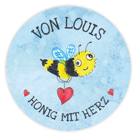 Lustiger Louis – Deckeletikett 250g (Kunststoffdeckel)