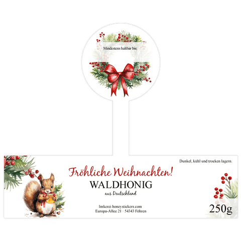 Fröhlicher Fridolin - Etikett mit Gewährverschluss 250g (Kunststoffdeckel)