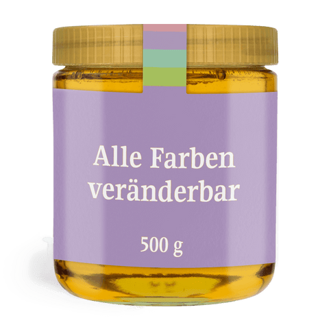 Kunterbunte Karla - Etikett mit Gewährverschluss 500g (Kunststoffdeckel)