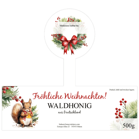 Fröhlicher Fridolin - Etikett mit Gewährverschluss 500g (Kunststoffdeckel)