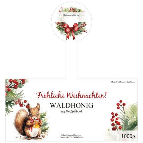 Fröhlicher Fridolin - Etikett mit Gewährverschluss 1000g (Twist-Off)