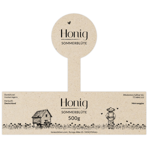 Idyllische Ida – Etikett mit Gewährverschluss 500g (Twist-Off)