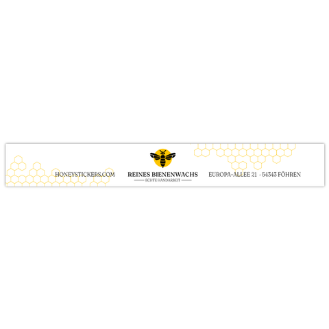Charmanter Charly – Banderolenetikett 150x20mm für Wabenkerzen Ø40mm
