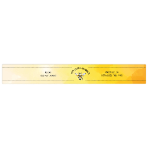 Sonnige Sophia – Banderolenetikett 150x20mm für Wabenkerzen Ø40mm