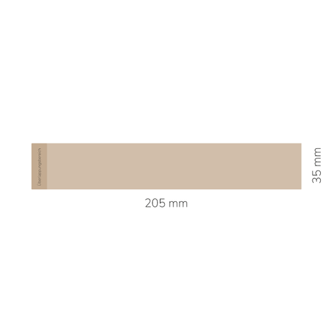 Charmanter Charly – Banderolenetikett 205x35mm für Stumpenkerzen Ø60mm