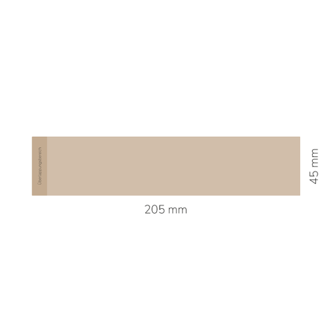 Sonnige Sophia – Banderolenetikett 205x45mm für Stumpenkerzen Ø60mm