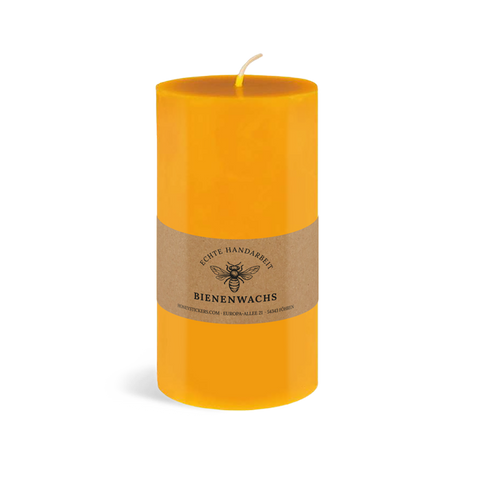 Natürliche Nadja – Banderolenetikett 225x45mm für Stumpenkerzen Ø65mm