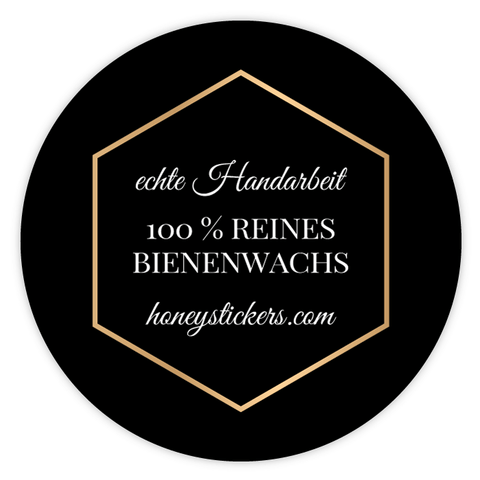 Nobler Norbert – Runder Deckelaufkleber 55x55mm für Kerzen im 500g-Glas
