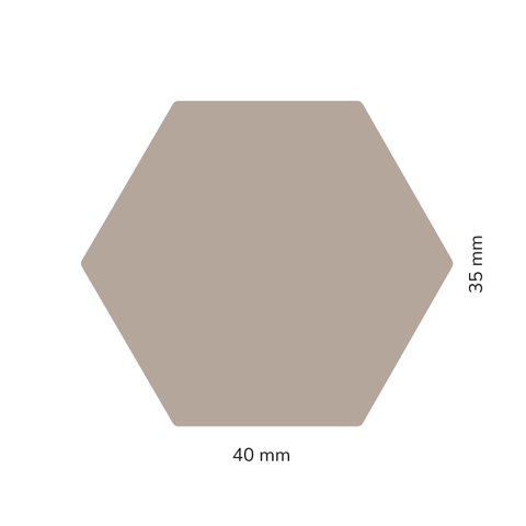 Adresse – Hexagonaler Kerzensticker 40x35mm