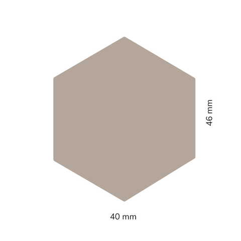Leere Lola – Hexagonaler Kerzensticker 40x45mm