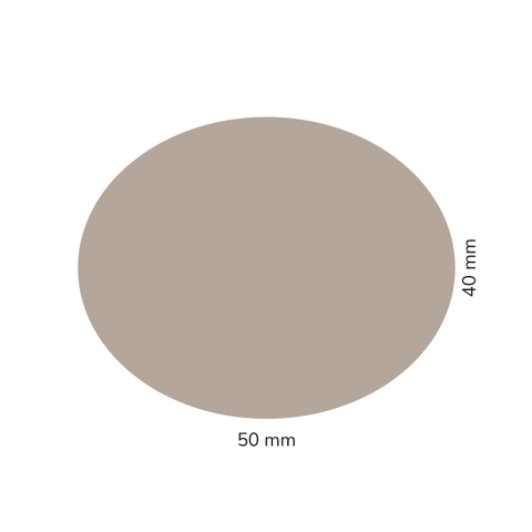 Adresse – Ovaler Kerzensticker 50x40mm
