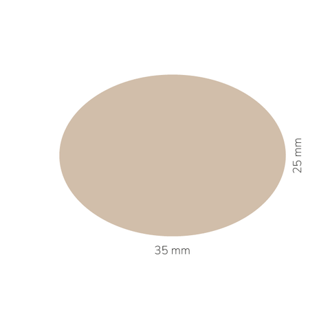 Charmanter Charly – Ovaler Aufkleber 35x25mm für Stumpenkerzen Ø45mm