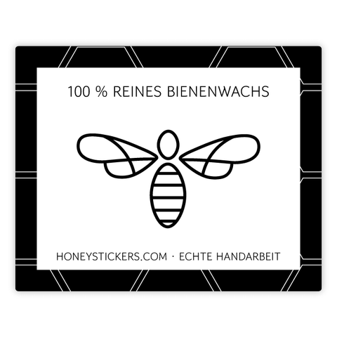Moderner Marlo – Rechteckiger Aufkleber 50x40mm für Kerzen im 250g-Glas