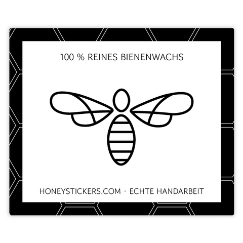 Moderner Marlo – Rechteckiger Aufkleber 60x50mm für Kerzen im 375g-Glas