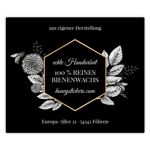 Nobler Norbert – Rechteckiger Aufkleber 60x50mm für Kerzen im 375g-Glas