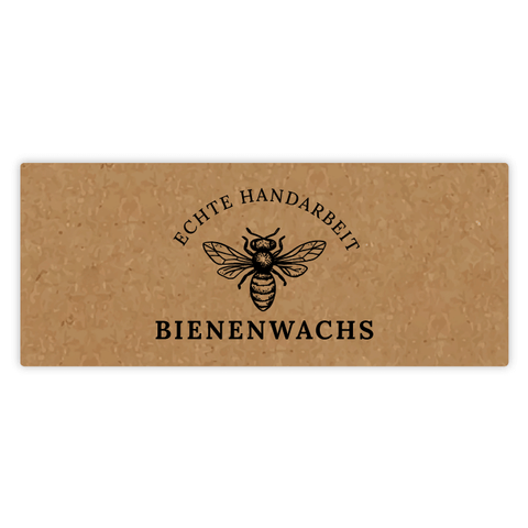 Natürliche Nadja – Rechteckiger Aufkleber 60x25mm für Kerzen im 50g-Glas