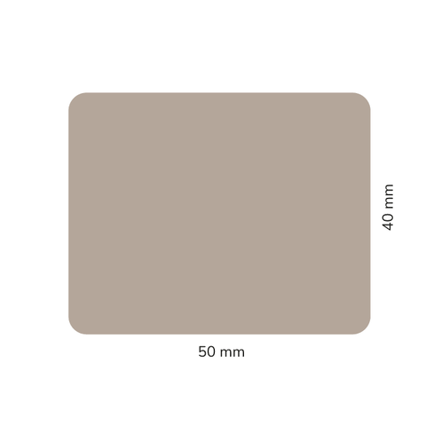 Adresse – Rechteckiger Kerzensticker 50x40mm