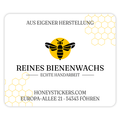 Charmanter Charly – Rechteckiger Aufkleber mit abgerundeten Ecken 60x50mm für Kerzen im 500g-Glas