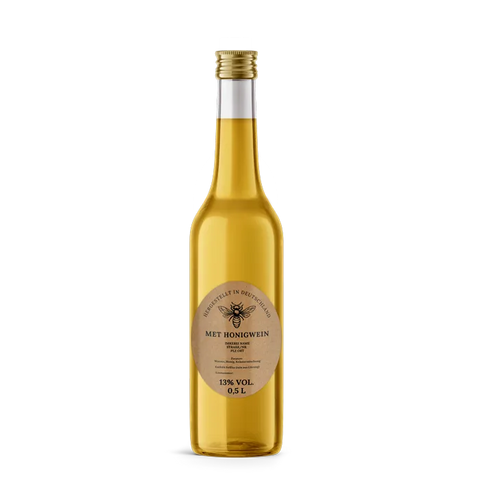 Natürliche Nadja – Ovales Flaschenetikett 70x90mm für 500ml Met