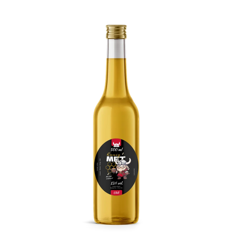 Wilder Wiki – Ovales Flaschenetikett 70x90mm für 500ml Met