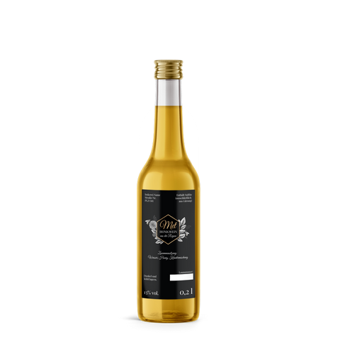 Nobler Norbert – Rechteckiges Flaschenetikett 50x90mm für 200ml Met