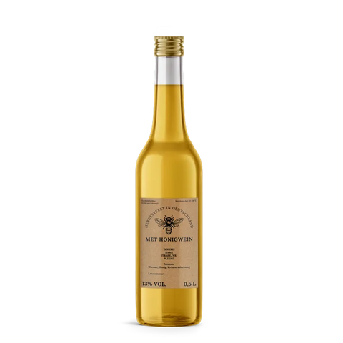 Natürliche Nadja – Rechteckiges Flaschenetikett 65x100mm für 500ml Met