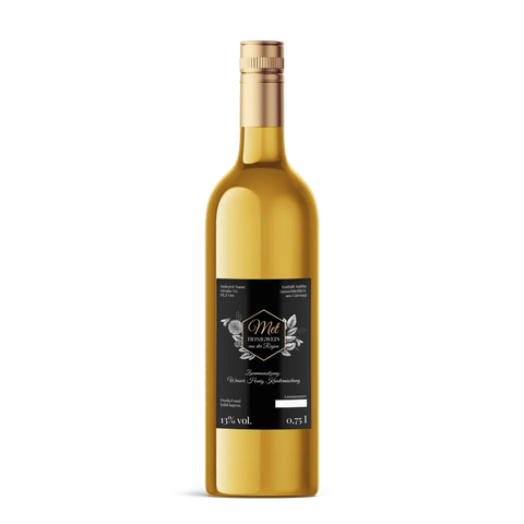 Nobler Norbert – Rechteckiges Flaschenetikett 65x100mm für 750ml Met