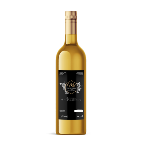 Nobler Norbert – Rechteckiges Flaschenetikett 65x125mm für 750ml Met