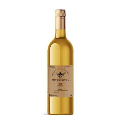 Natürliche Nadja – Rechteckiges Flaschenetikett 80x100mm für 750ml Met