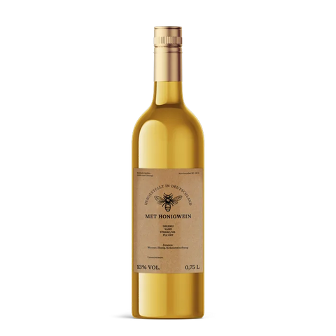 Natürliche Nadja – Rechteckiges Flaschenetikett 80x120mm für 750ml Met