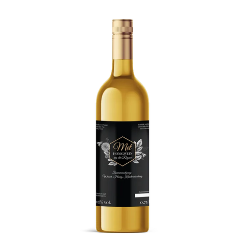 Nobler Norbert – Rechteckiges Flaschenetikett 85x125mm für 750ml Met