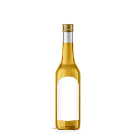 Leere Lola – Rechteckiges Flaschenetikett mit Abrundung 50x90mm für 200ml Met