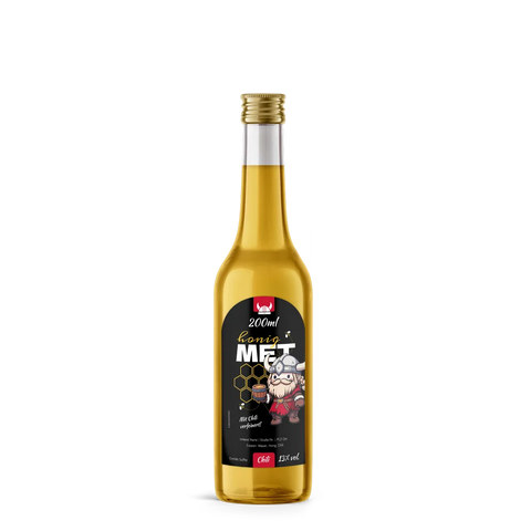 Wilder Wiki – Rechteckiges Flaschenetikett mit Abrundung 50x90mm für 200ml Met